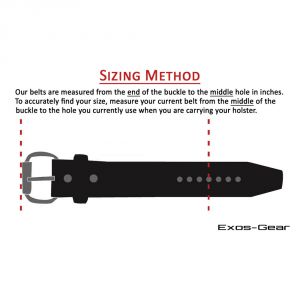 EXOS BELT SIZE